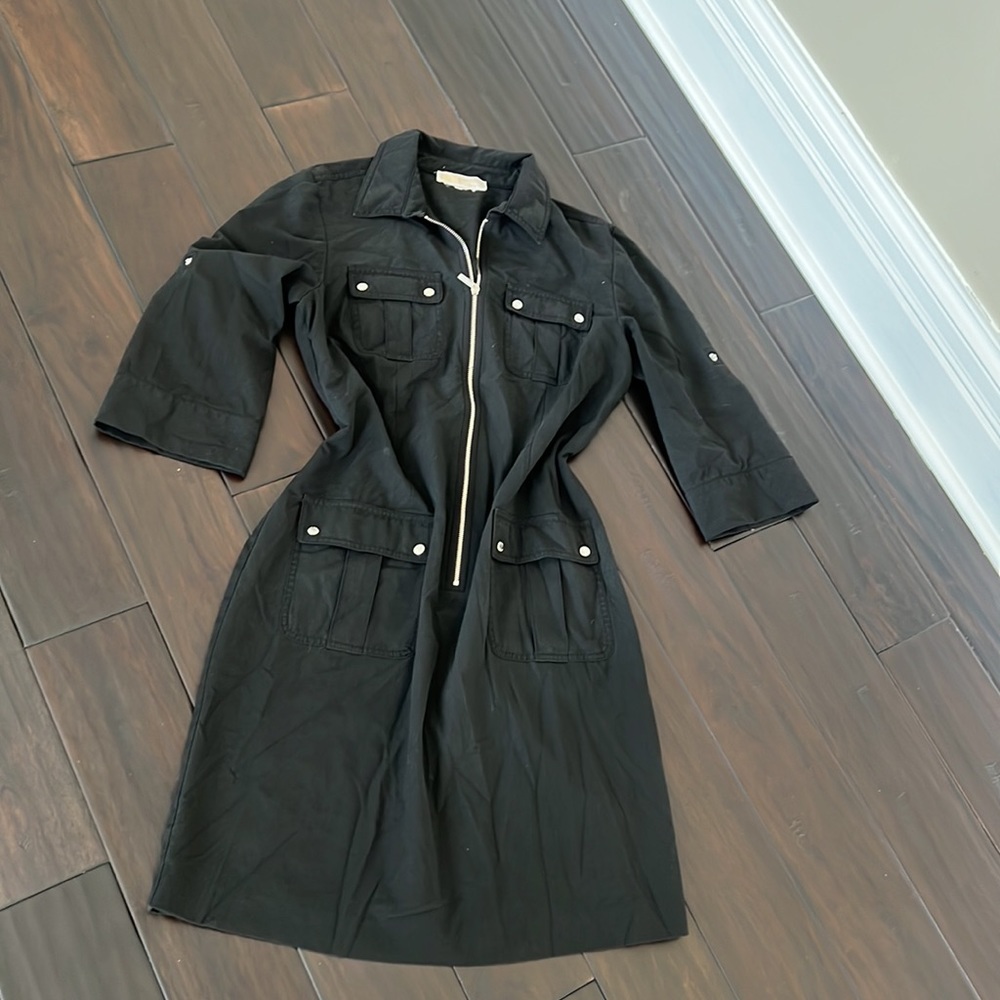 Micheal Kors black button down dress